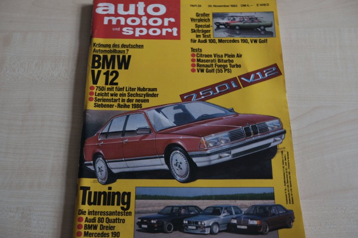 Deckblatt Auto Motor und Sport (24/1983)